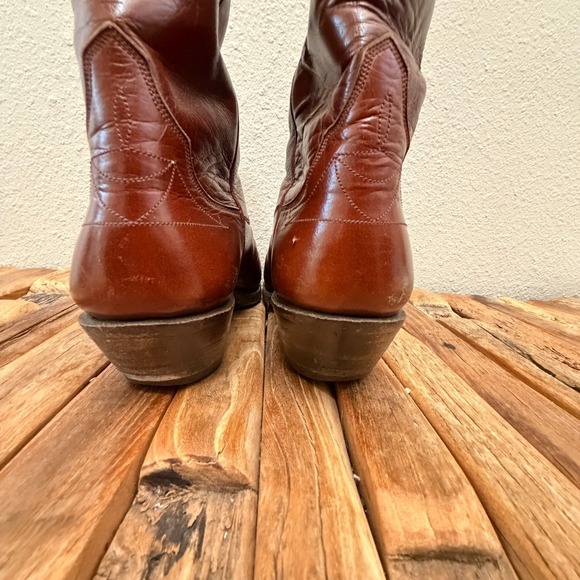 Cole Haan Limited Edition Mens Cowboy Boots Brown Leather Western 10D Serial 64 - Picture 2 of 12
